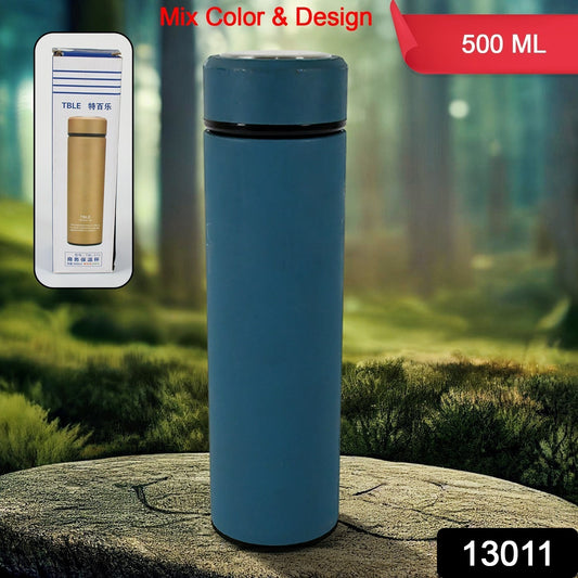 13011unbreakable Stainless Steel Leak Proof Fridge Water Bottle Cold  Hot Steel Bottle Leak Proof  Office Bottle  Gym  Home  Kitchen  Hiking  Trekking  Travel Bottle (500 Ml)